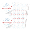 Waterproof PVC Wedding Round Stickers AJEW-WH0343-006-2