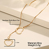 Double Hollow Heart Alloy Lariat Necklaces for Women FS-WG9B5F3-02-2