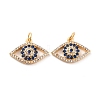 Brass Micro Pave Cubic Zironia Pendants KK-D065-07G-2