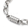 Anti-Tarnish 201 Stainless Steel Column Link Chain Necklace & Bracelets Set SJEW-G083-11P-2