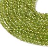 Natural Peridot Beads Strands G-Z150-A01-4mm-4