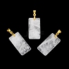 Natural Quartz Crystal Faceted Pendants G-L623-03G-11-1