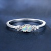 Alloy Rhinestone Plain Band Rings PW-WG1313D-02-2