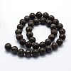 Natural Snowflake Obsidian Beads Strands G-I199-01-6mm-2