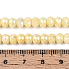 Anti-Tarnish Electroplate Rondelle Glass Beads Strands EGLA-T021-6mm-17-04-4