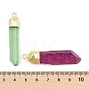 Natural Quartz Crystal Pointed Pendants G-P253-03G-08-3