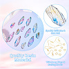 DIY Epoxy Resin Wing Pendants Dangle Earring Making Kits DIY-TA0012-37-5