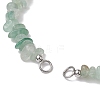 Natural Green Aventurine Chip Nylon Braided Beaded Bracelet Making AJEW-JB01296-06-2