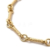 Ion Plating(IP) 304 Stainless Steel Twist Bar Link Bracelet for Women BJEW-G667-01G-2