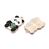 Panda Theme Alloy Enamel Pendants ENAM-T020-34E-2