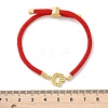 Adjustable Nylon Cord Bracelets X-BJEW-C096-01G-04-5