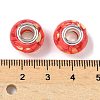 Transparent Resin Rondelle European Beads RESI-S023-30-3