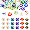 Handmade Millefiori Lampwork Beads Strands LAMP-TADJ0001-02A-1