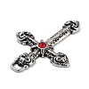 Cross Alloy Rhinestone Pendants FIND-U006-15AS-05-2