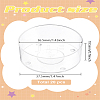 20Pcs Transparent Plastic Candle Holder AJEW-LP0001-04-2