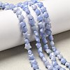 Synthetic Blue Lace Agate Beads Strands G-Z080-A21-8mm-1