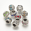 Alloy Rhinestone European Beads MPDL-Q208-075-1