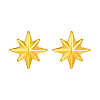 Simple 304 Stainless Steel Geometric Star Stud Earrings YE9764-1