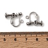 316 Surgical Stainless Steel Clip-on Earring Findings STAS-H240-45P-3