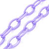 Personalized ABS Plastic Cable Chain Necklaces LS-NJEW-JN03310-03-3