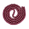 Baking Painted Glass Pearl Bead Strands HY-Q003-3mm-14-2