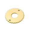 Brass Connector Charms KK-P259-10G-2