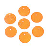 Spray Painted Natural Capiz Shell Disc Charms X1-BSHE-T014-02B-1