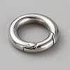 316 Stainless Steel Spring Gate Rings STAS-WH0033-35A-2