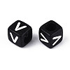 Initial Acrylic Horizontal Hole Beads OACR-ZX006-35V-2
