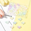 40Pcs UV Plating Rainbow Iridescent Acrylic Beads OACR-FS0002-25-8