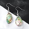 Abalone Shell/Paua Shell Jewelry Sets SJEW-E032-02-4