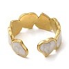 304 Stainless Steel Enamel Open Cuff Rings RJEW-Q780-08G-3