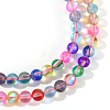 Synthetic Moonstone Beads Strands G-S283-6mm-M-2