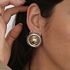 304 Stainless Steel Stud Earrings WG128D7-03-2