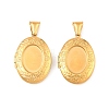316 Stainless Steel Locket Pendants STAS-K321-07G-1