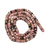 Natural Rhodonite Beads Strands G-G345-C16-2x4mm-3
