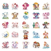 50Pcs Elephant PVC Adhesive Waterproof Stickers Self-Adhesive Stickers PW-WGBB78F-01-2