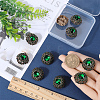 Gorgecraft 10Pcs 1-Hole Alloy Rhinestone Shank Button BUTT-GF0003-54-3