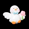 Cute Duck Opaque Resin Cabochons RESI-L038-07P-06-2