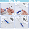 6Pcs 304 Stainless Steel Cable Chain Necklaces MAK-SC0001-46-6