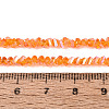 Electroplate Transparent Glass Beads Strands EGLA-Q139-01A-A09-4