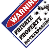 Waterproof PVC Warning Sign Stickers DIY-WH0237-008-4
