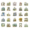 50Pcs Garden Shed PVC Waterproof Stickers PW-WGF301A-01-2