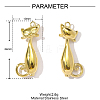 304 Stainless Steel Pendants STAS-OY001-59G-2