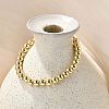 Rack Plating Brass Round Beaded Slider Bracelet for Women BJEW-B066-01A-01-3