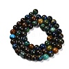 Natural Azurite Beads Strands G-P568-A02-01-3
