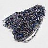 Electroplate Glass Faceted Rondelle Beads Strands X-EGLA-D020-6x4mm-22-2