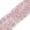 Electroplate Glass Beads Strands EGLA-S192-001A-B02-1