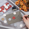 60Pcs 3 Colors Heart Adhesive Wax Seal Stickers DIY-CP0010-21-3