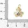 Rack Plating Brass Micro Pave Cubic Zirconia Pendants KK-H509-23G-01-3